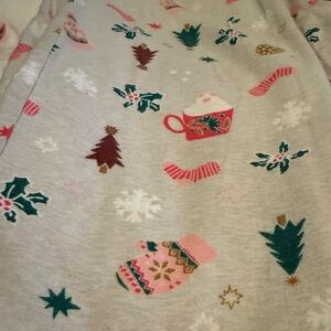 Old Navy Flannel Christmas Mitten Mug Print Pajama Lounge Pants Womens S